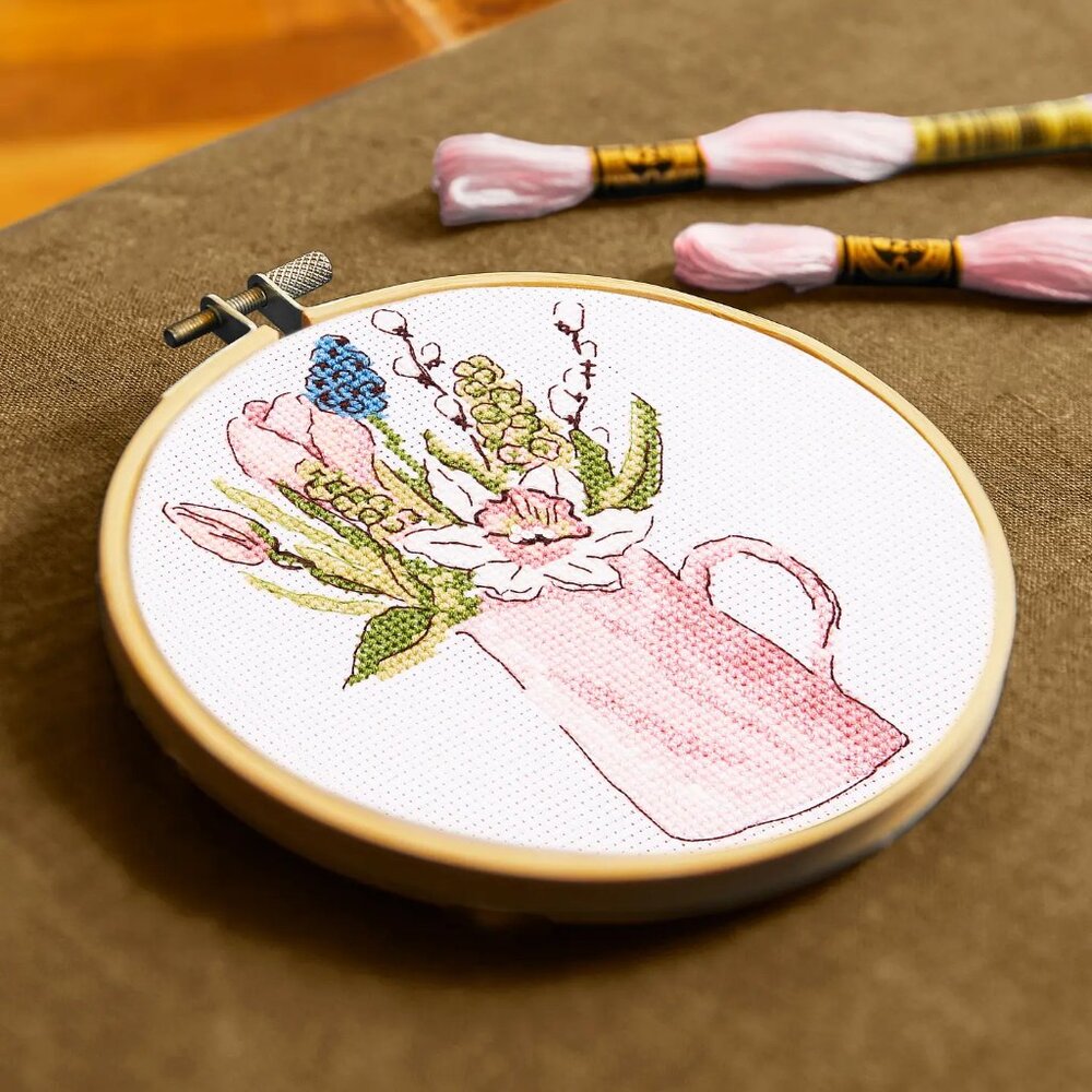 Spring Garden Jug by Anna Matvieieva Intermediate Cross Stitch Kit - Picture 3 of 4